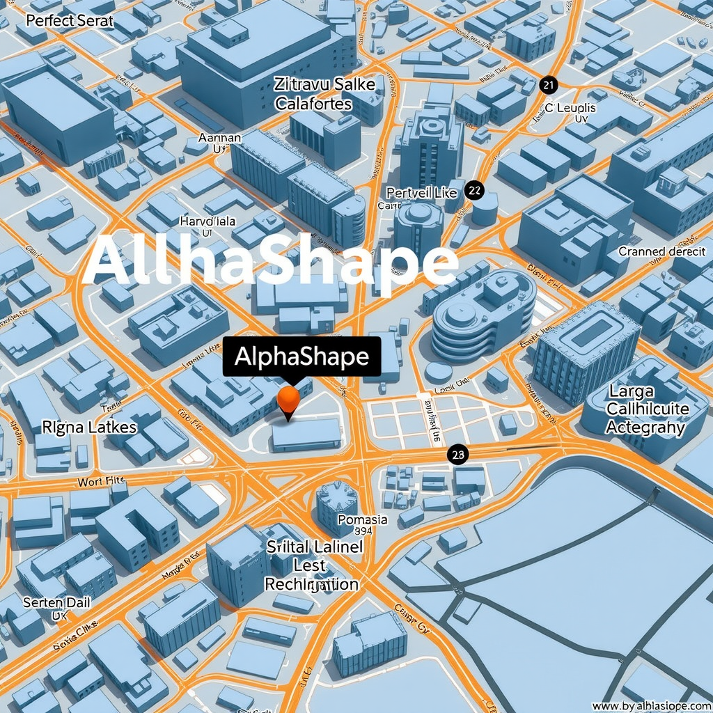 Map showing AlphaShape Coaching location at Dzirnavu iela 39a, Riga, Latvia with surrounding streets and landmarks in the city center